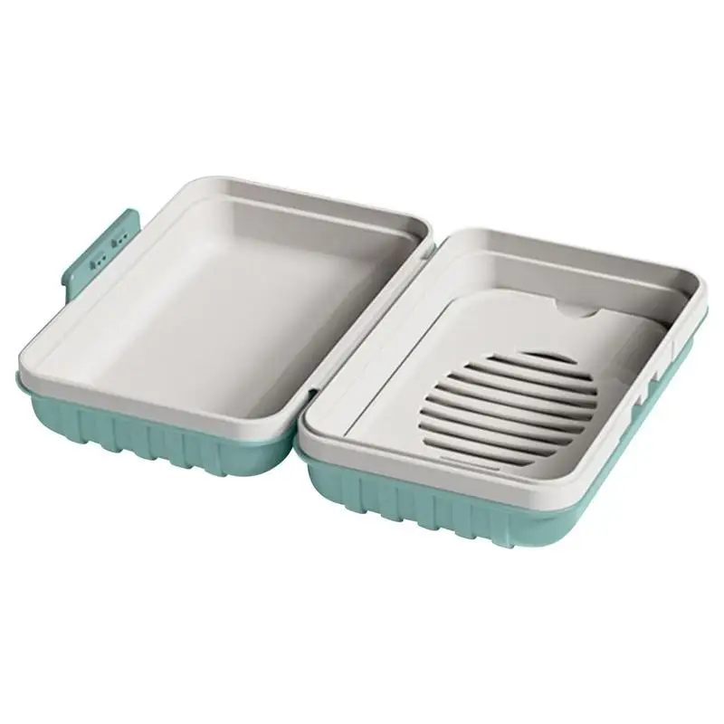 New Bathroom Dish Plate Case Home Shower Travel Hiking Holder Container Soap Box Plastic Soap Box Dispenser Soap Rack