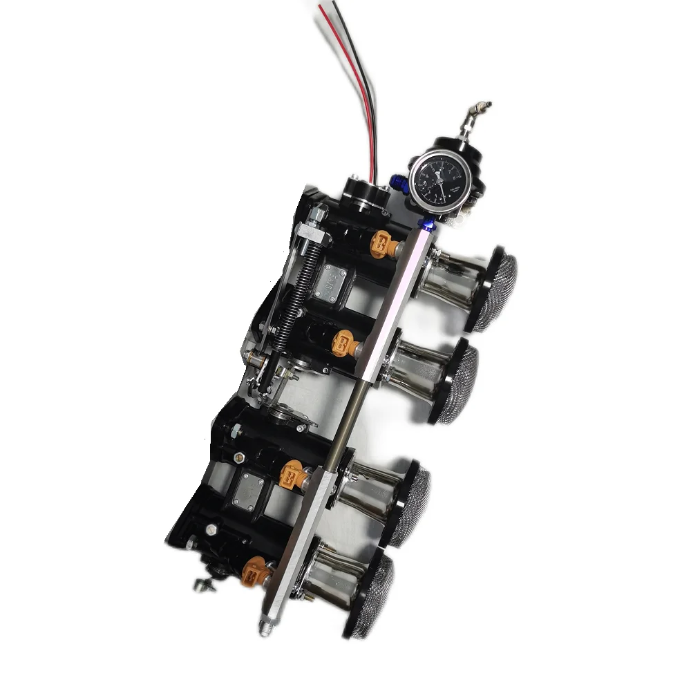 

FAJS 40/42/45/48/50/55 MM DCOE Throttle Body Kit Black or Silver 6 Sizes to Choose and Carburetor Engine to EFI