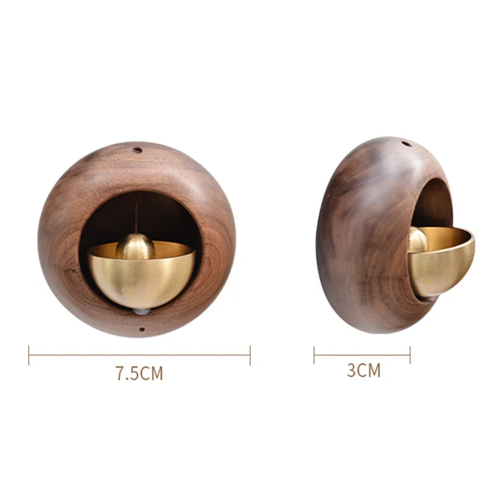 Japanese Wind Chimes Wood Doorbell Bird Bell Pendant Copper Bells Shopkeepers Bell for Door Opening Sculptures Figurines