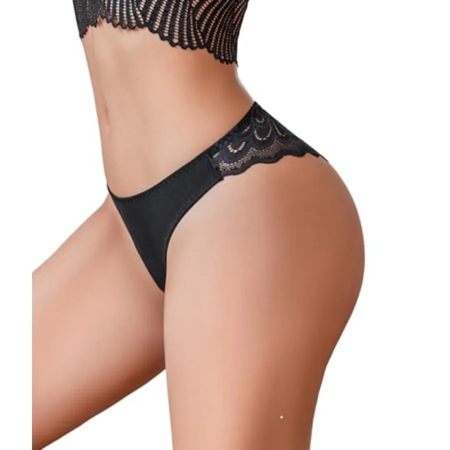 

Набор из 1 или 3 штук: женские трусики-хипстеры Cheeky с кружевом, невидимые под одеждой, мягкие, дышащие, бикини.