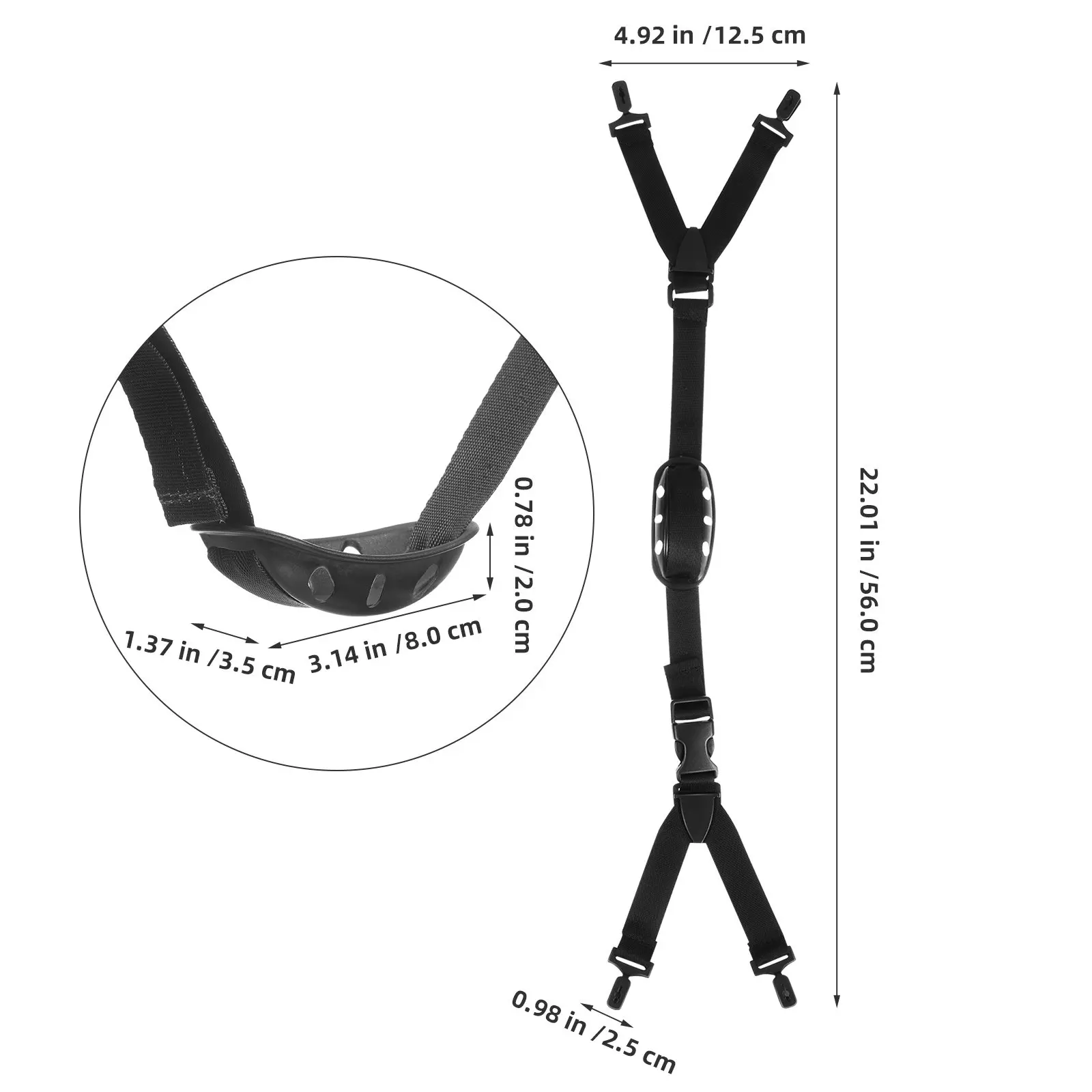 6Pcs Hard Hat Chin Strap Adjustable Polyester Replacement Strap for Construction Workers Safety Secure Buckle Comfort Fit