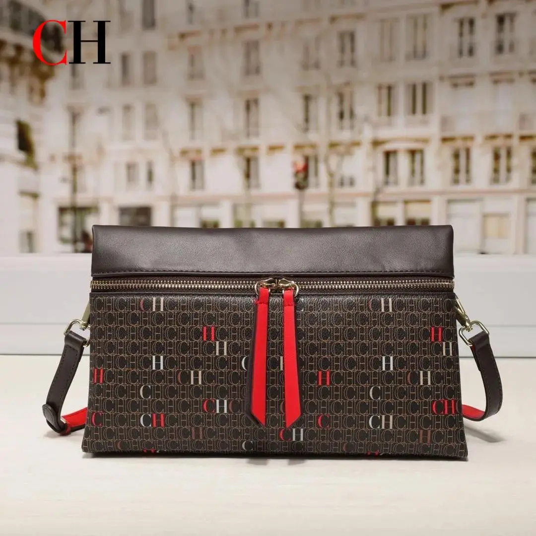 

CH Элегантная маленькая сумка в стиле ретро, модная классическая женская новая сумка через плечо, вечерняя офисная сумка на плечо большой вместимости, 2025