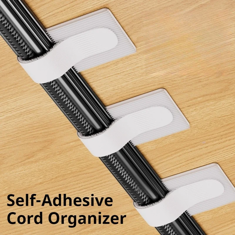 Fastening Cord Organizers Reusable Cable Ties Cord Holders Self-Adhesive Adjustable Cord Organizers Straps Desk Management