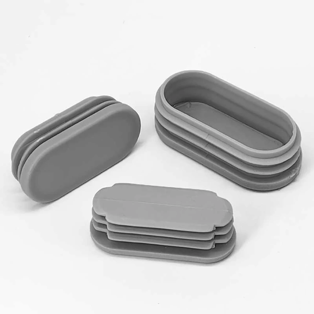 10mm-80mm Oval Oblong Plastic Tubes End Caps Bungs Blanking Plugs Pipe Inserts Table Feet Chair Dust Cover Furniture Accessories image 4