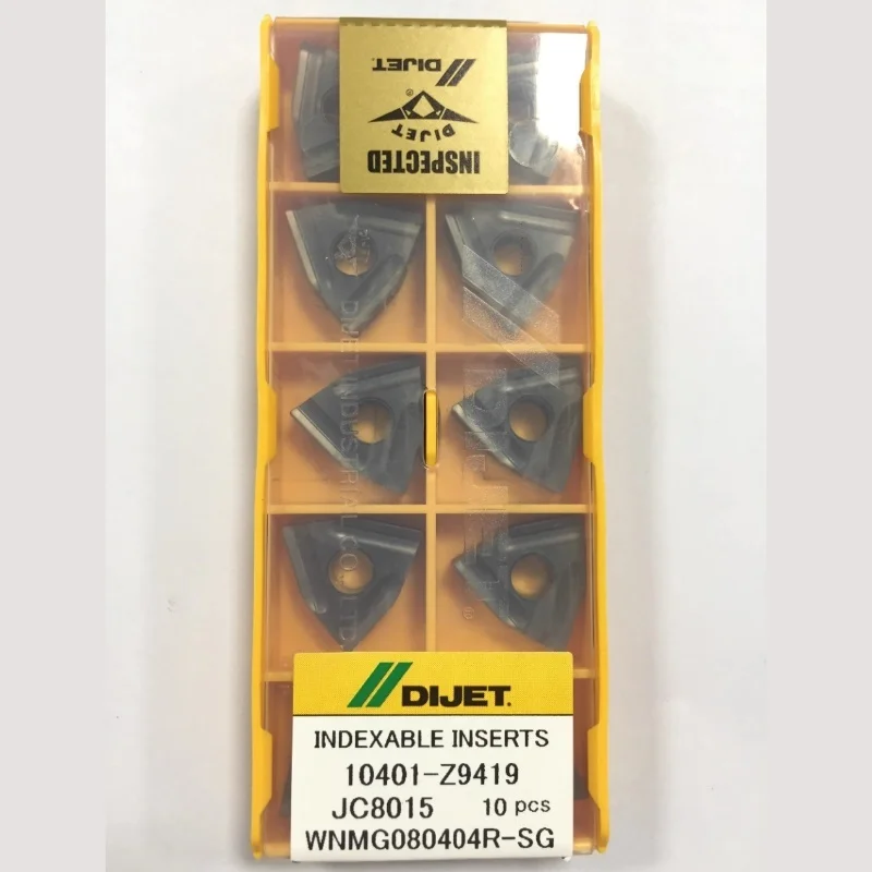 

WNMG080404R-SG JC8015 /WNMG080404L-SG JC8015 /WNMG080408R-SG JC8015 /WNMG080408L-SG JC8015 Твердосплавные пластины для лезвий с ЧПУ, 10 шт.