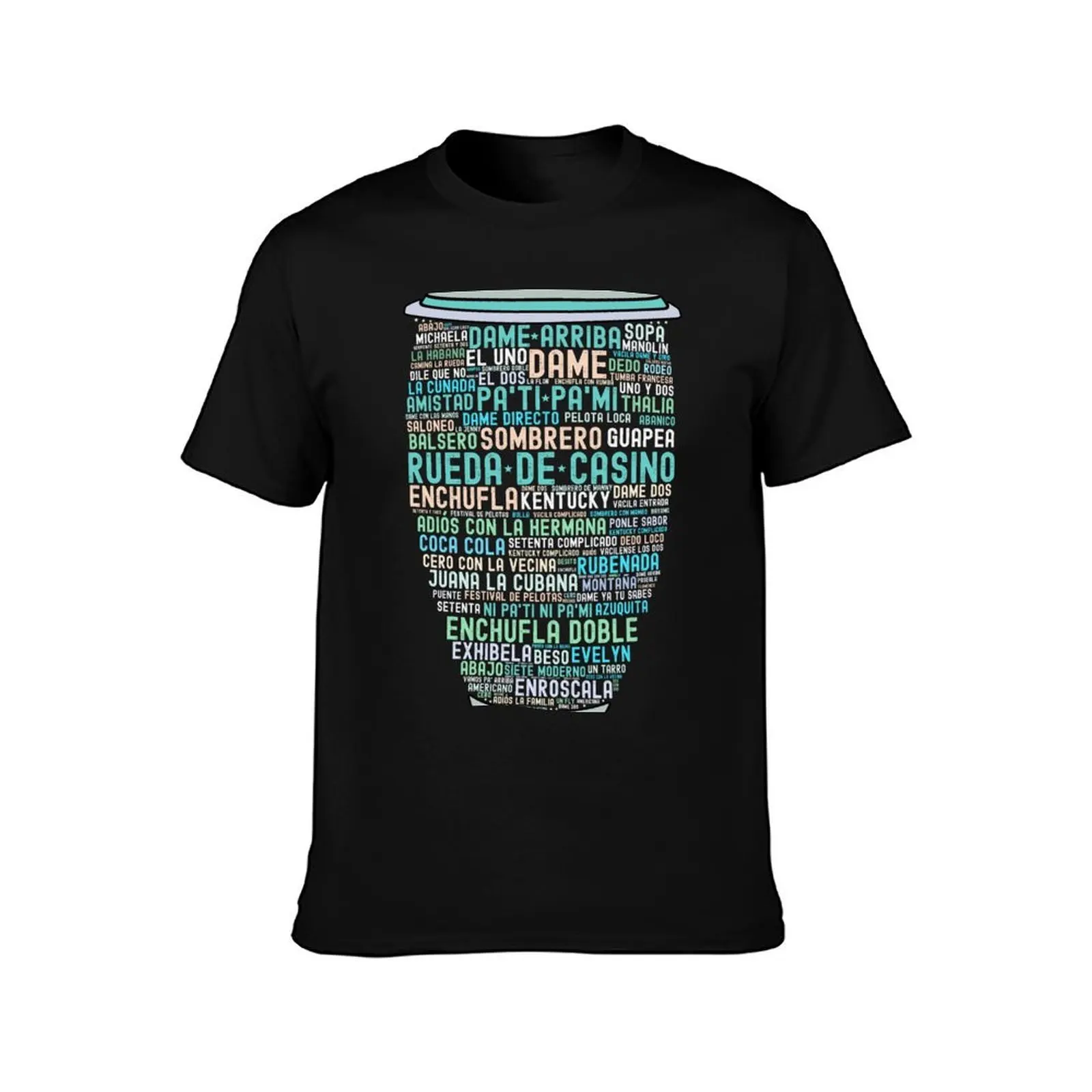Rueda De Casino on Conga Drum Cuban Salsa Dancing Moves - Green T-Shirt mens graphic t shirts T-Shirt