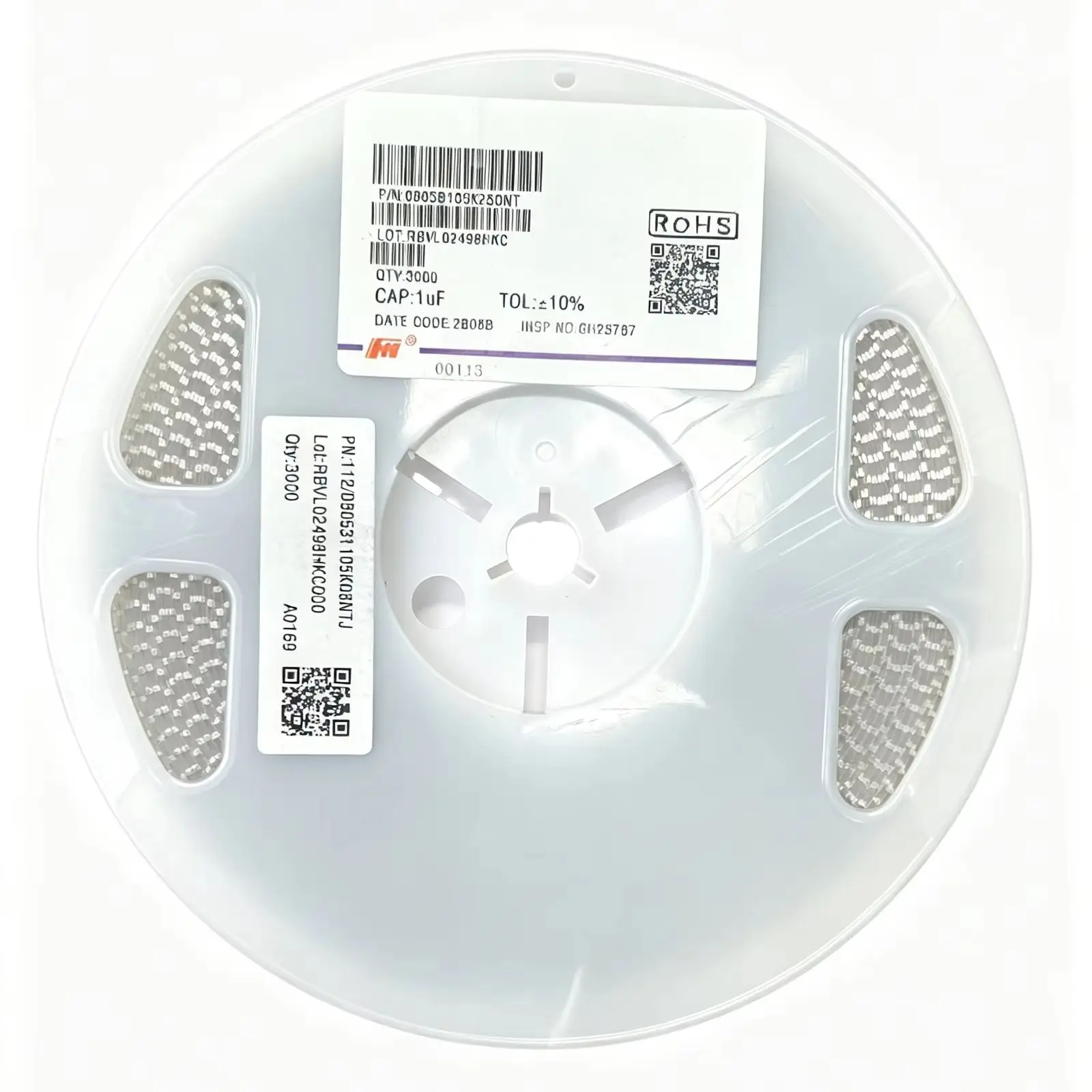 1UF 105  0805 10% 50V /25V  capacitor 3000PCS/REEL CC0805KKX7R9B105 0805B105K250NT  0805B105K500 Original and spot inventory