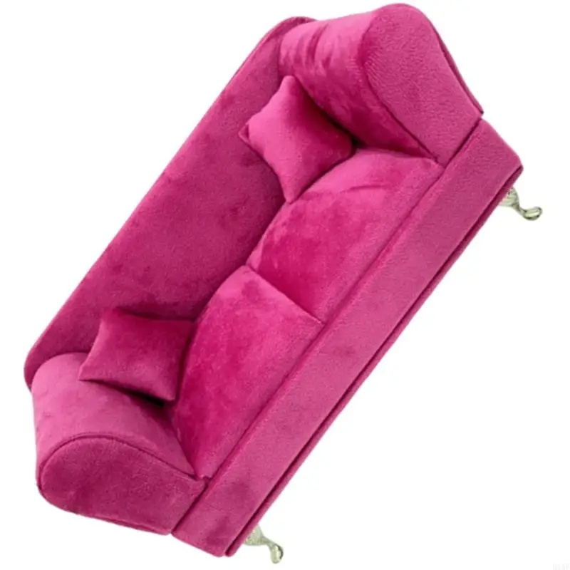 

91AF Стильные розовые фланелевые организаторы ювелирных изделий SOFA DEASIC DEASI