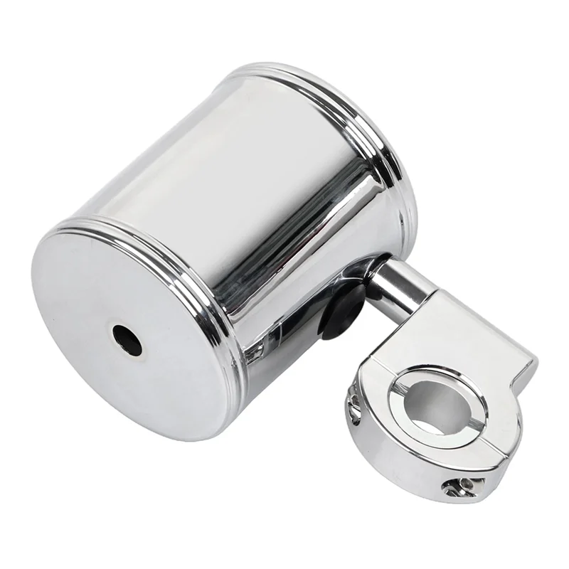 Portavasos cromado para manillar de motocicleta, ajuste Universal para Sportster de 7/8 "1" 1,25"