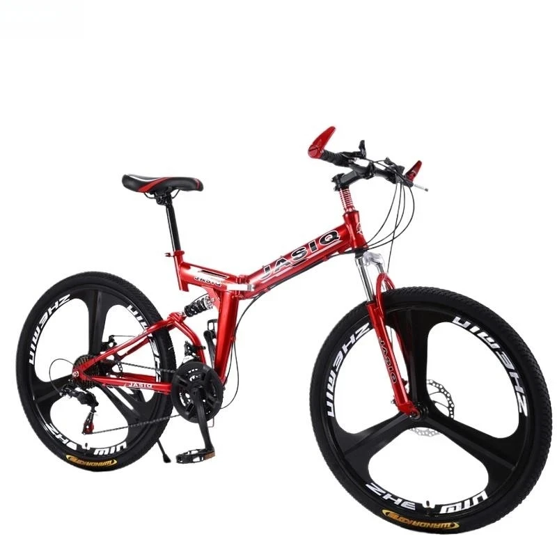 Bicicleta de montaña plegable de velocidad Variable para estudiantes adultos de 24 "26", bicicleta de montaña que absorbe los golpes