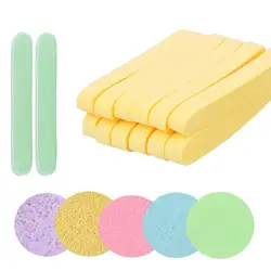 12PCS/Set Cosmetic Puff Compressed Cleaning Sponge Facial Clean Washing Pad Remove Makeup Skin Care Tool Cleaning Puff