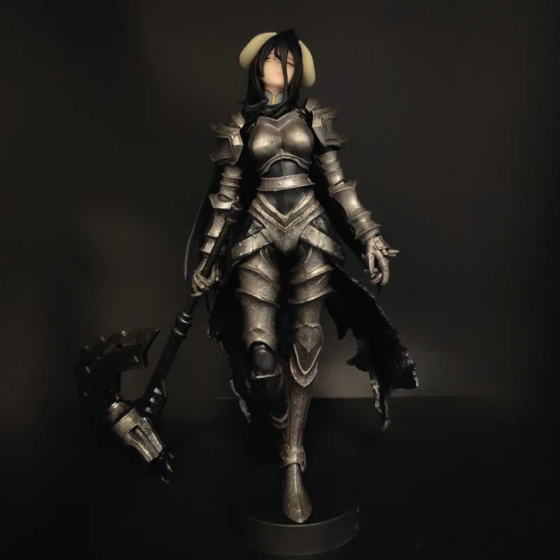 Auf Lager: Anime-Charakter Albedo Rüstung PVC-Figur, statisches Modell, Statue, Desktop-Deko, Sammlerstück, Überraschungsgeschenk für Fans