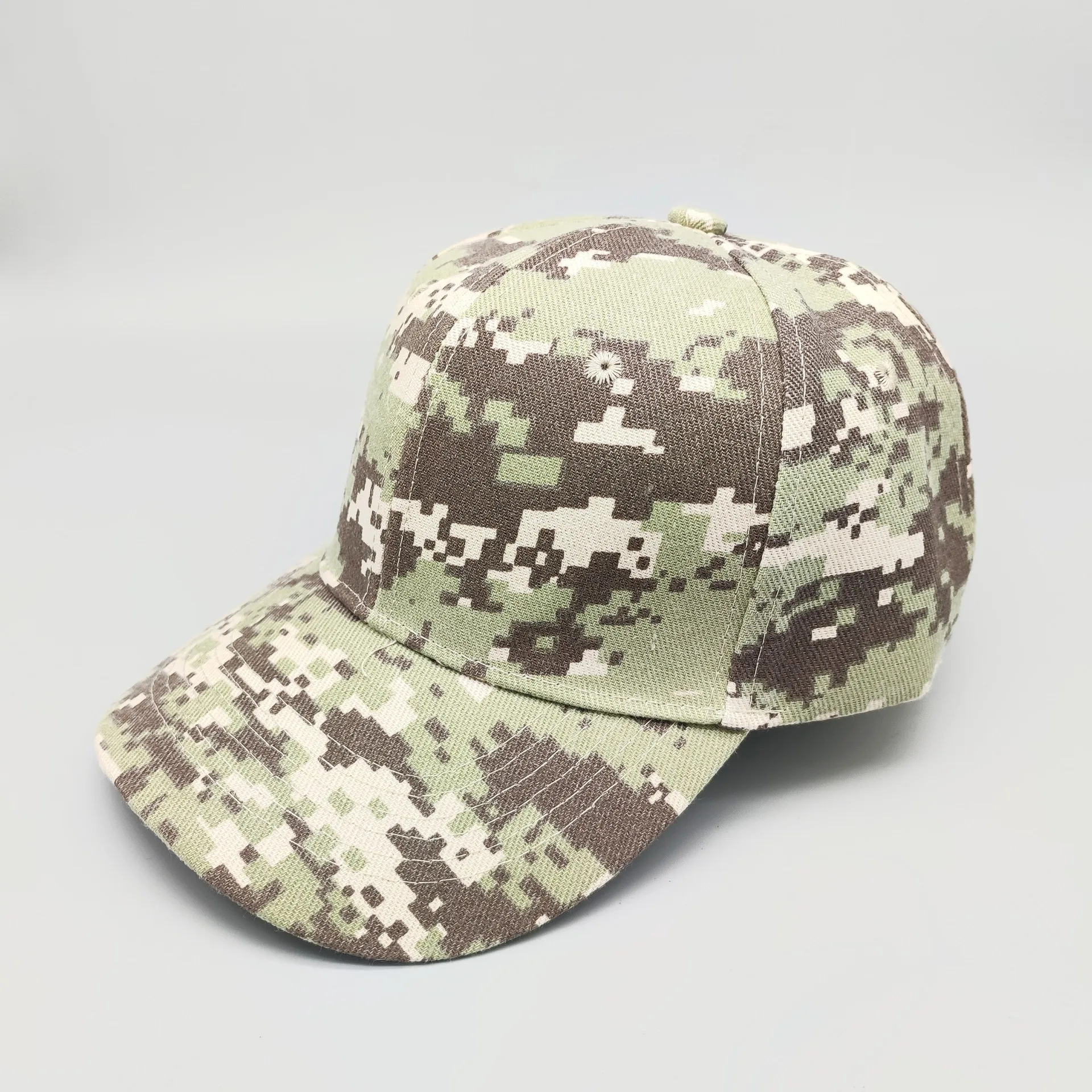 Customized Printed Logo Outdoor Sunscreen Sun Hats Camouflage Sports Jungle Hiking Hunting Baseball Caps
