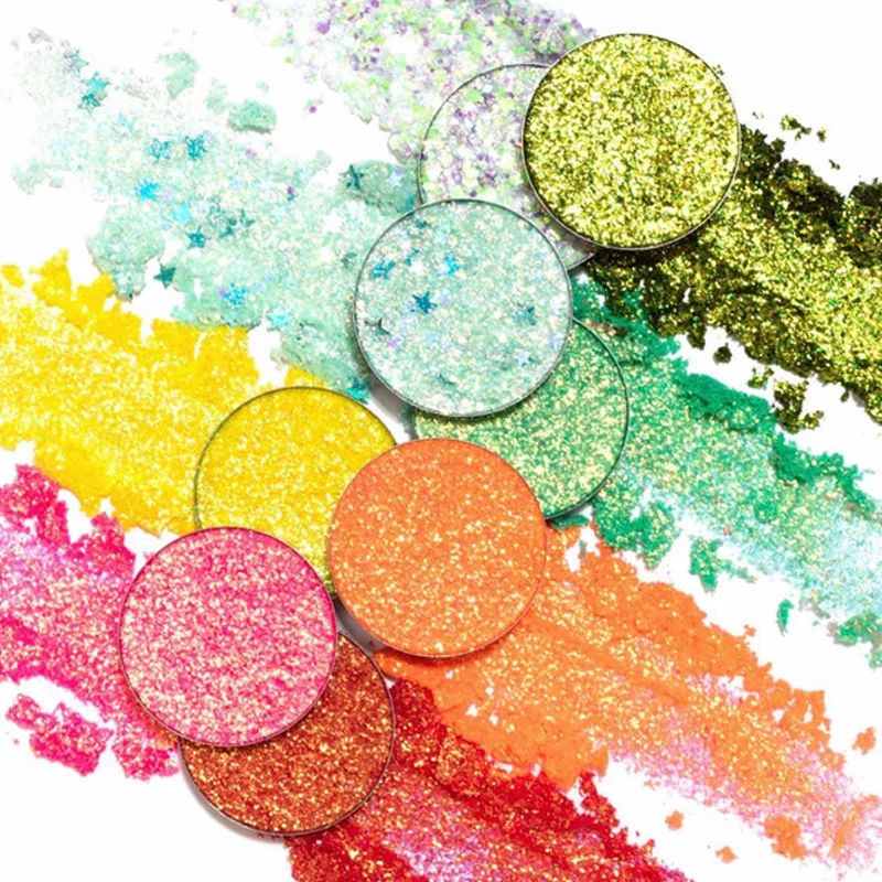 BIVANFE High Shimmer Vegan Glitter Eye Shadow Multichrome Pressed Powder Chameleon Pigment Duochrome Eyeshadow