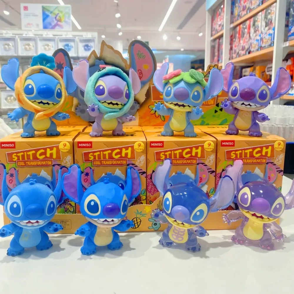 

Stitch Cool Transformation Series Blind Box Action Figure Cute Anime Figures Kawaii Collectible Model Mystery Bag Birthday Gift