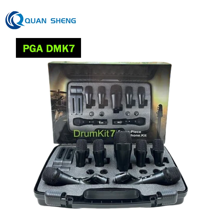 PGA DMK7 Professional Audio Instrument Microphone Drum Kick  Kit Drum Set Microphone