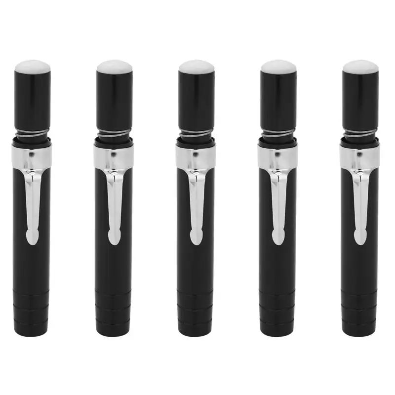 ABRI-5 Pcs Black Aluminum Alloy Chalk Keeper Holder (Black)
