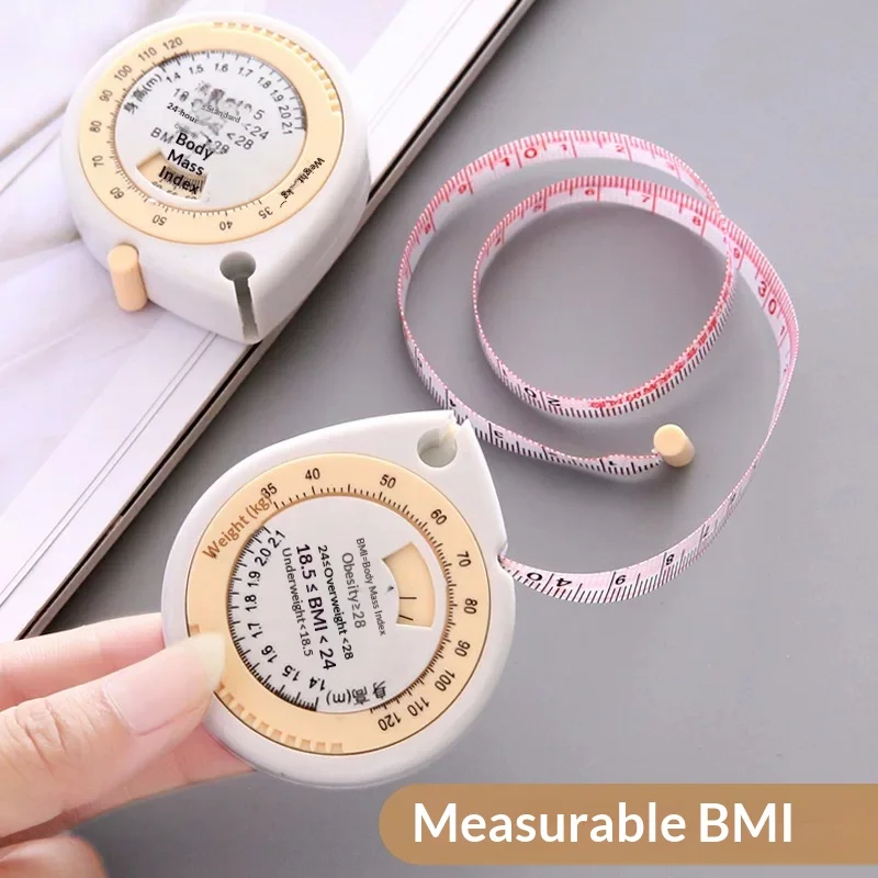 Water Drop Automatic Retractable Tape Measure Portable Three-Dimensional Measurement Double-Sided Soft Ruler 1.5m Tape Measure