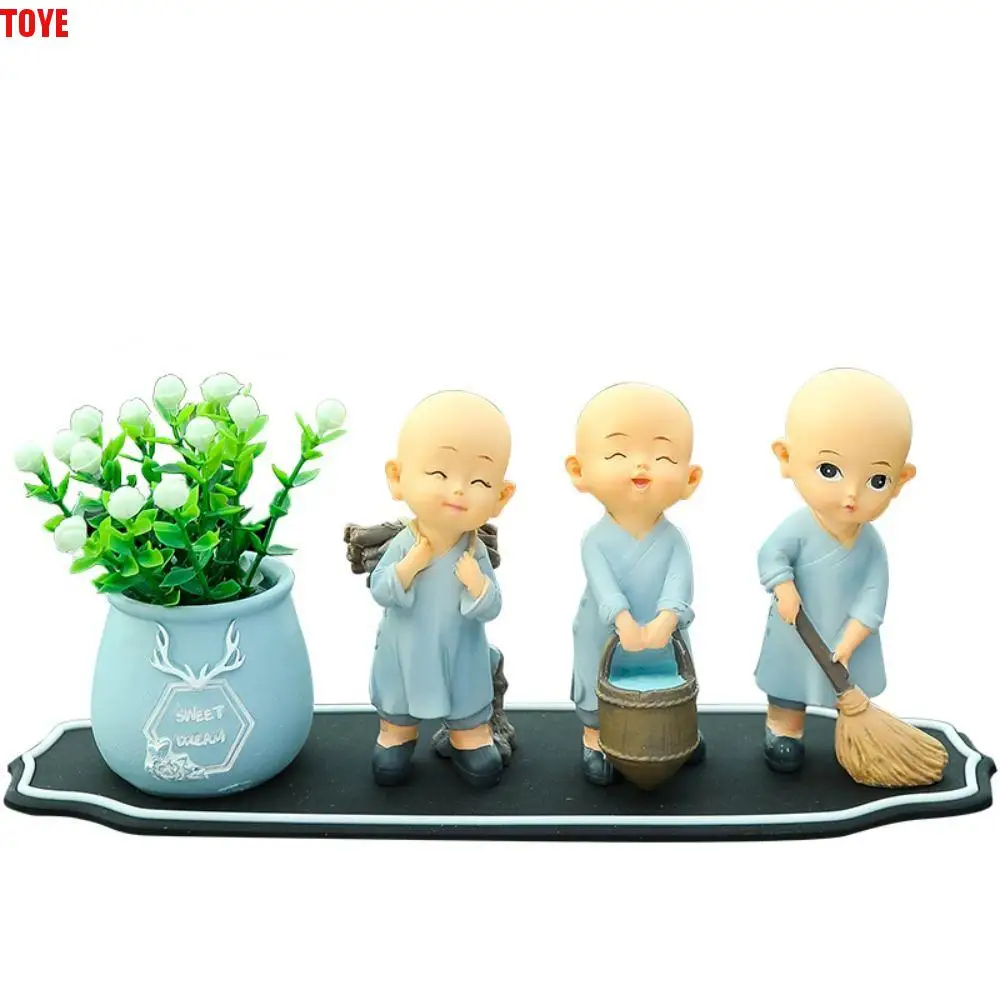 

Resin Monks Action Figure Monk Decoration Figure Doll Car Ornaments Band Figurines Statues Monks Dolls DashBoard Voiture
