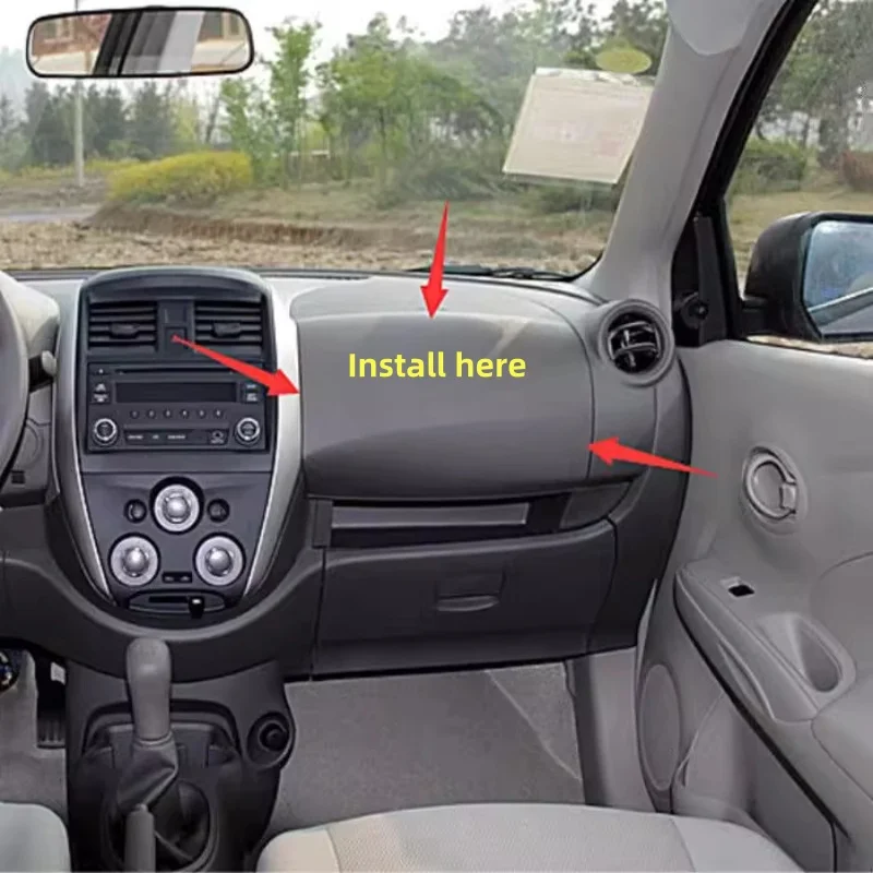 Passenger Side  Dashboard Above the Toolbox Instrument Panel U-shaped Panel For Nissan SUNNY 2011-2017 MARCH MICRA