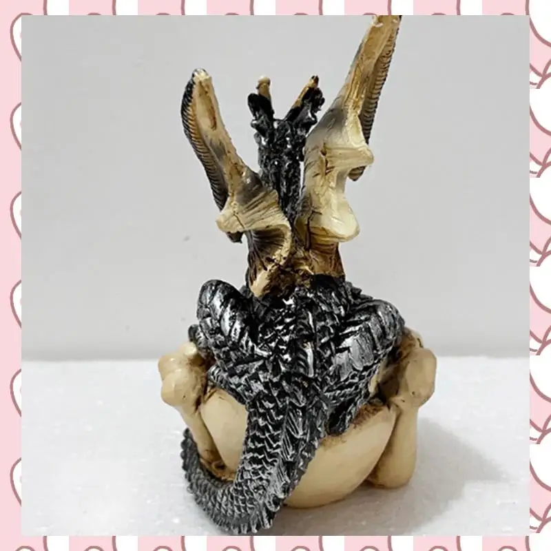 HHTL Retro Dragon Tooth Storage Decor Desktop Storage Tray Key Plate Home Decoration Dice Tray Key Wallet Storage Box