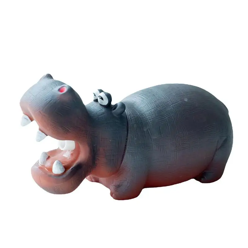 

House Hippo Realistic Hippo Bathing Toy Hippo Figure Preschool Education Toy Cute Hippo Figurines For Bathing Kids Young People