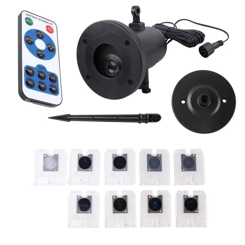 ABMS-Outdoor Halloween Projector Light For Yard Garden- Halloween Projector Lights, Halloween Ghost Projection Lamp EU PLUG