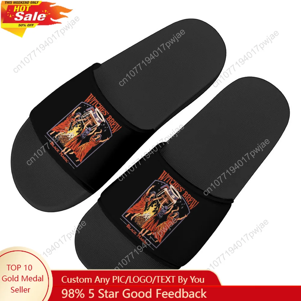 

Witches Brew Coffee Black Magic Slippers Home Outdoor Casual Water Shoes Men Women Teenager Beach Pool Sandals Summer Slipper