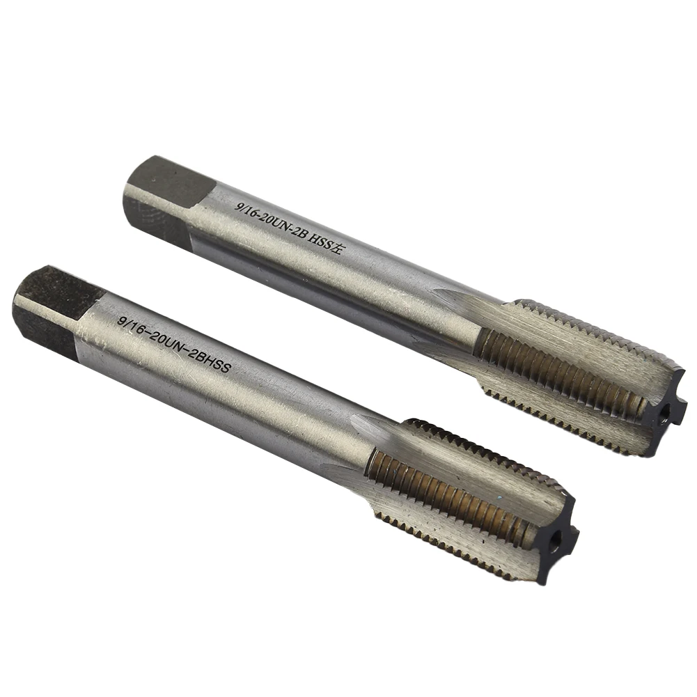 9/16-20 for tpi Unified Standard Thread Tap Set Made of High Steel for Right Hand and Left Hand Threading in Workshop Settings