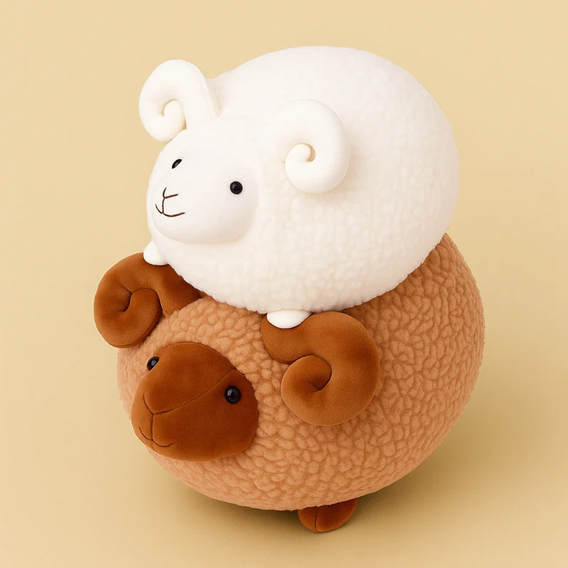 Heißer Großhandel Urlaub Geschenke 30 cm Chubby Fat Sheep Plüsch Weiches Wurfkissen Bequeme Huggable Puppe Geburtstagsgeschenke