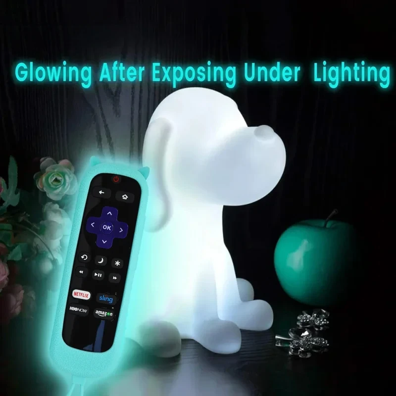 Remote Case for Roku Cover for TCL Roku TV Steaming Stick Silicone Protective Universal Replacement Sleeve Skin Glow n The Dark image 5