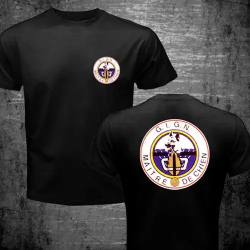 France Special Elite Forces Unit GIGN Raid Men T-Shirt Short Sleeve Casual 100% Cotton O-Neck Shirts