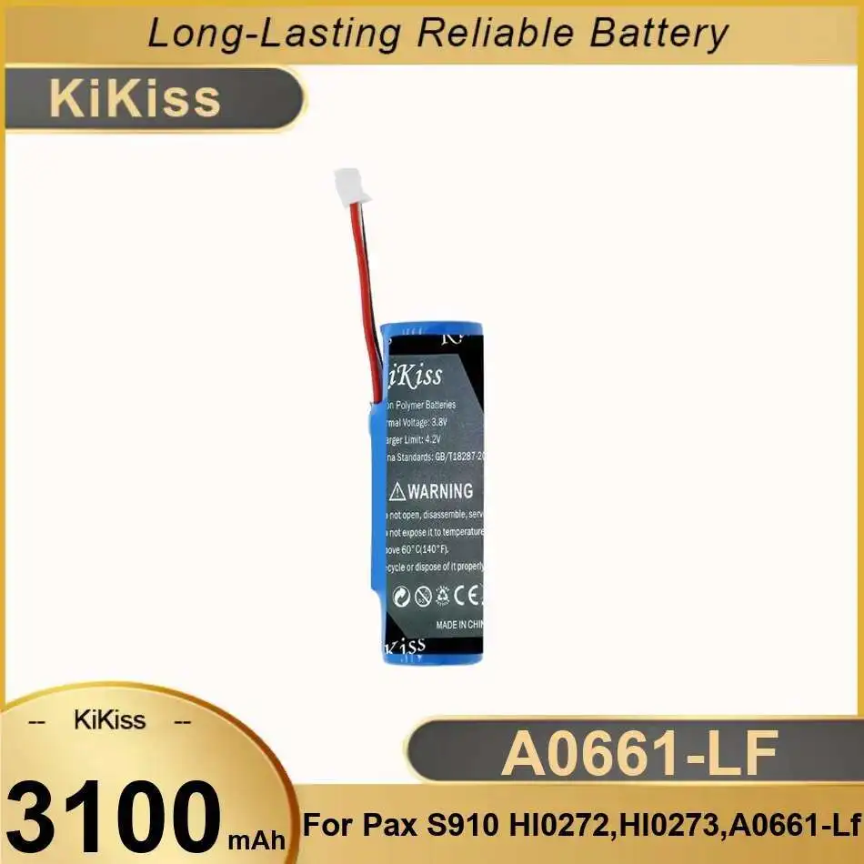 

Payment Terminal Battery 3100Mah For Pax S910 HL0272, HL0273, A0661-LF Long-Lasting Performance