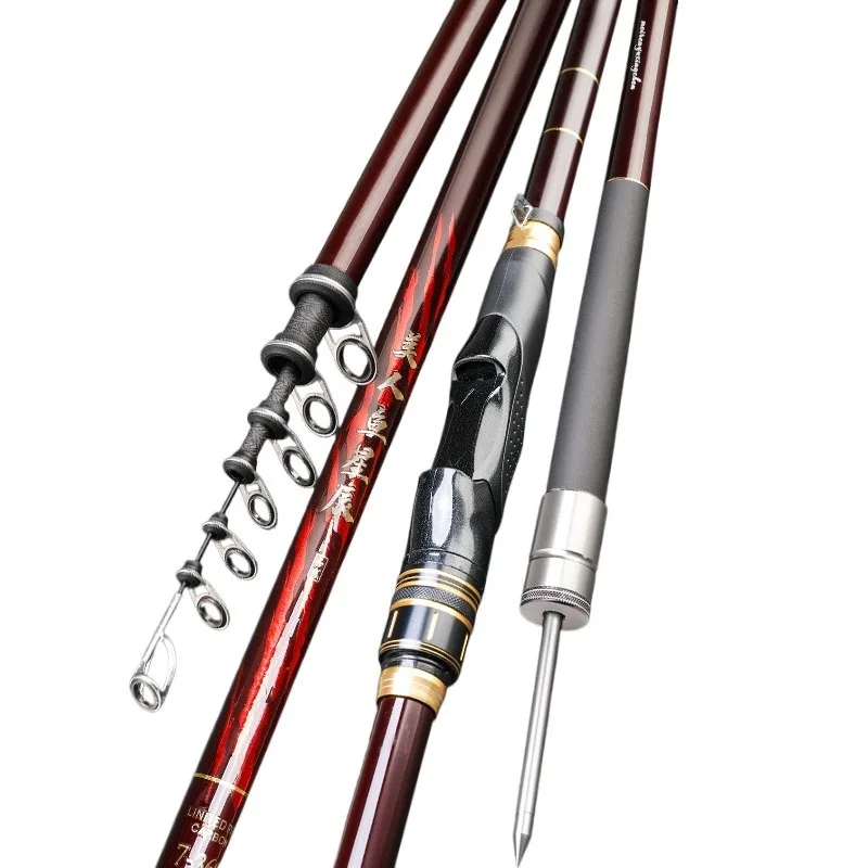 Ultra Light Fishing Rod, Distance Throwing Rod, Sliding Float, High Carbon, Large Guide Ring, All Water, Universal