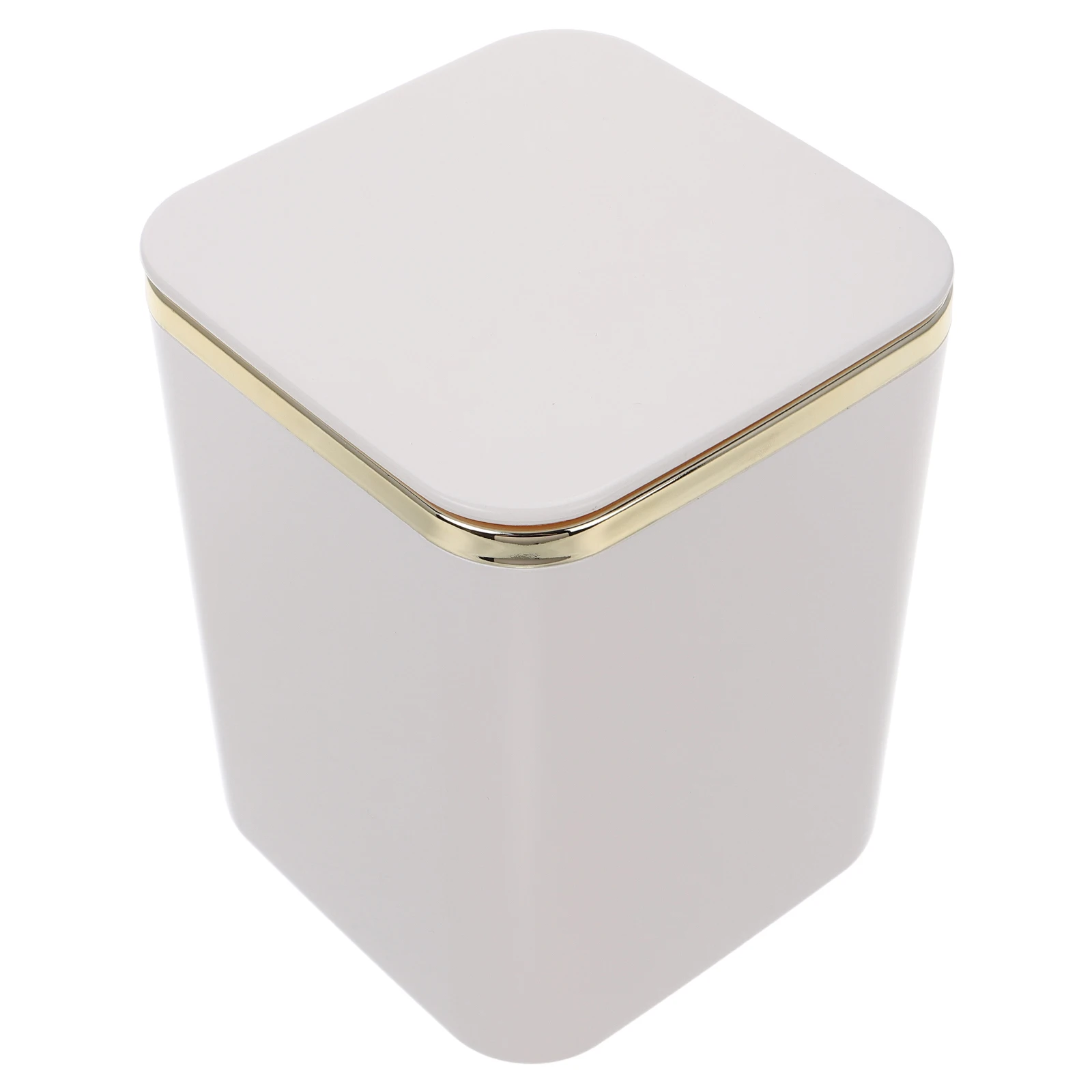 

Desktop Trash Can Small Office Waste Bin for with Lid Indoor Garbage Basket Household