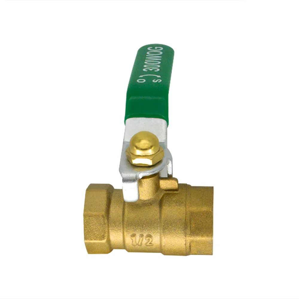 YQBS النحاس هوائي اغلاق الكرة صمام 1/4 "3/8" 1/2 "3/4" أنثى ذكر الموضوع اتجاهين وصلة أنابيب موصل مقرنة محول #6