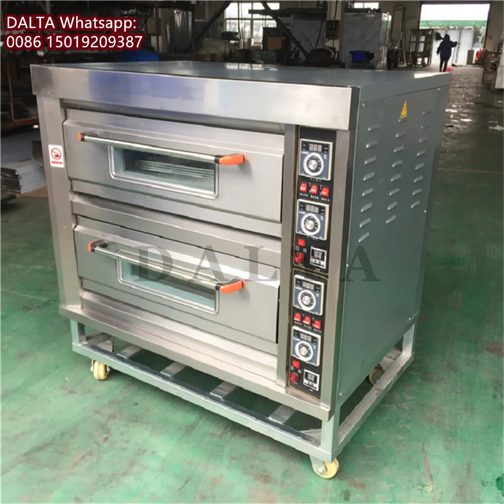 Commercial Bakery Equipment Bread Oven Bakery Electric Oven Baking Machine Single Double Three Deck Type Option