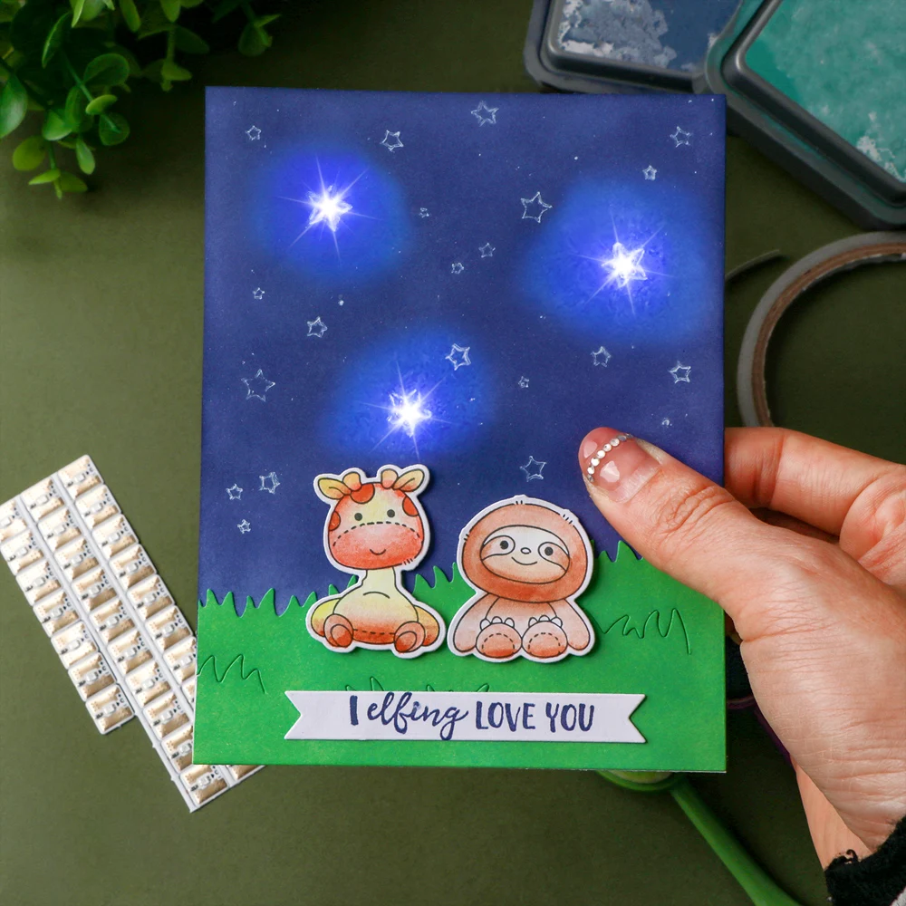 مجموعة ملصقات الدائرة الكهربائية الخفيفة لصنع بطاقات الإضاءة لمشروع صنع البطاقات الورقية لعيد الميلاد والهالوين وعيد الميلاد