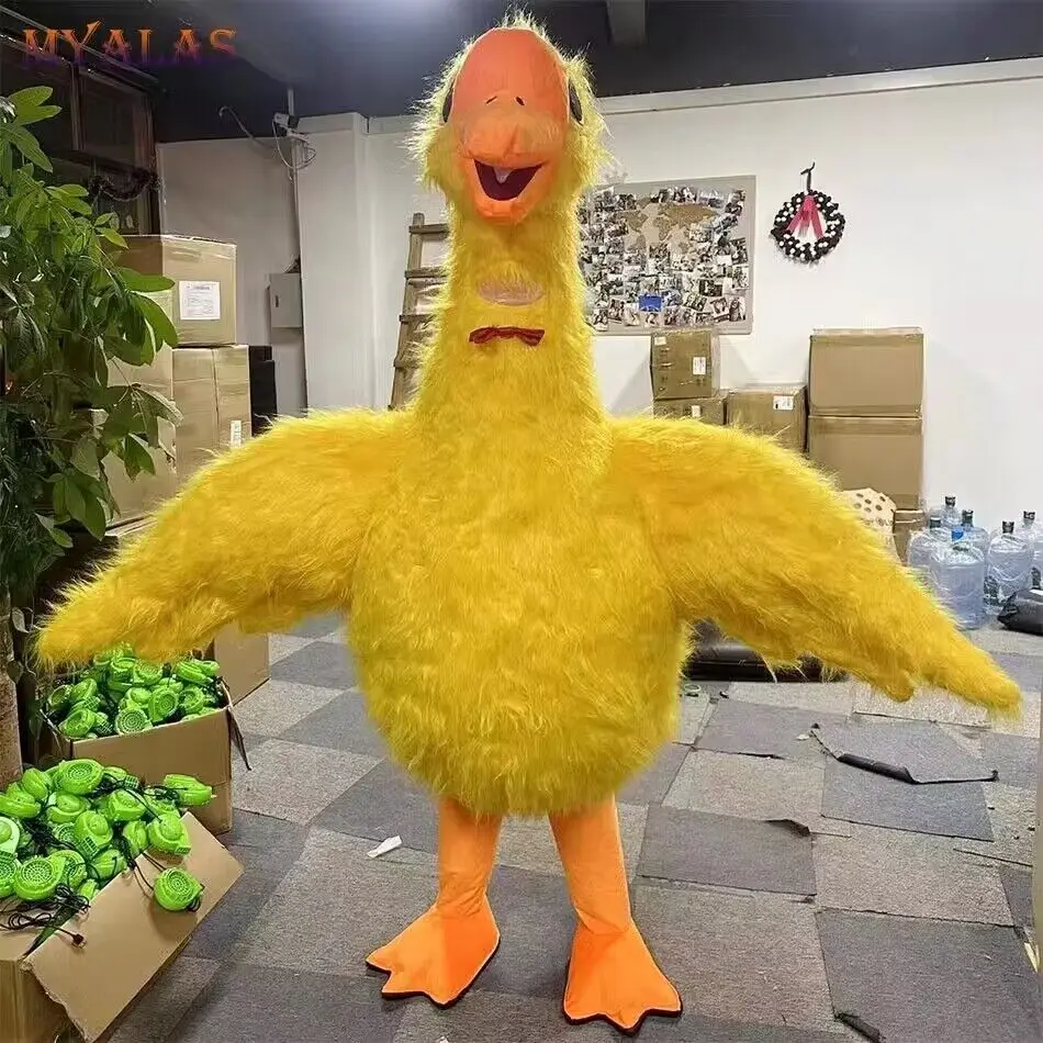 2.6M Giant Goose Inflatable Mascot Costume Halloween Carnival Cosplay Party Performance Set Adult Size