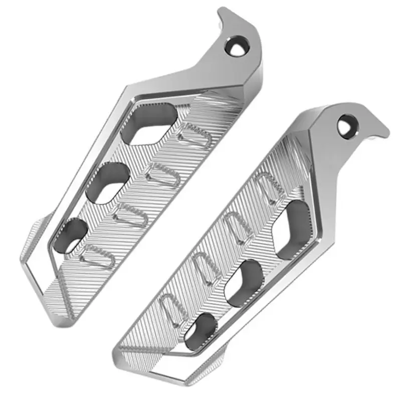 Wide Spike Foot Pegs 1 Pair Rear Brake Peg Pad Extender Aluminum Motorcycle Rear Pedals Strong Load-Bearing 20mm Thickness