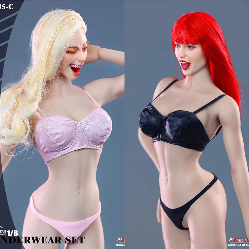

Fire Girl Toys FG085 1/6 Female Underwear Suit Bra Underpants Set Clothes Model Fit TBL S10D S20A 12'' Action Figure Body Dolls
