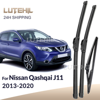 For Nissan Qashqai J11 2013-2020 2014 2015 2016 Wiper Front & Rear Wiper Blades Windshield Windscreen Window Brushes 26\