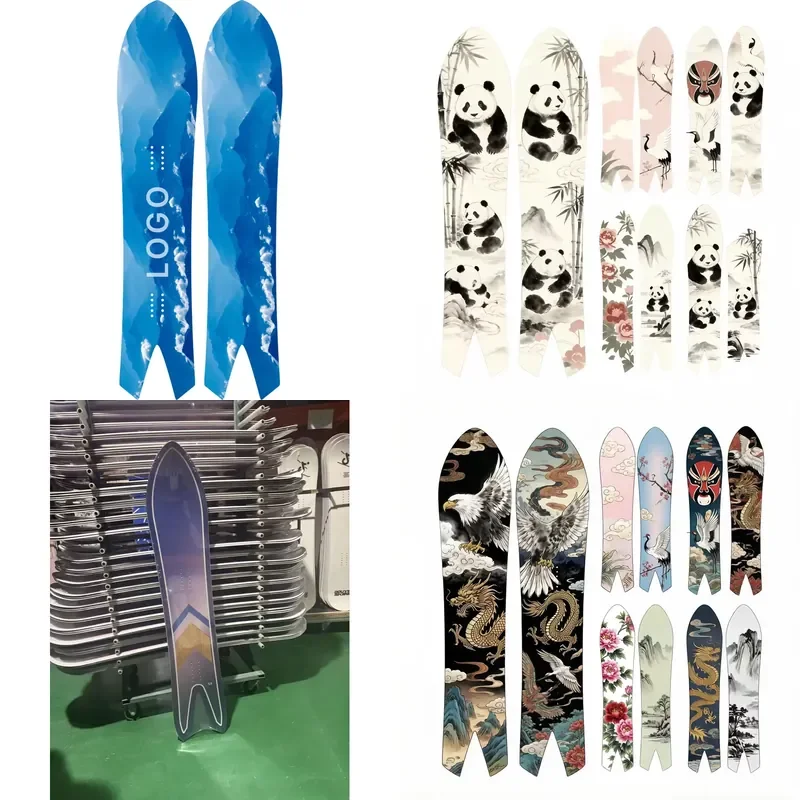 OEM Directional Powder Swallowtail Mixed Profile Custom All Mountain Lightweight Carbon Fiber Snowboard with Custom Pictures