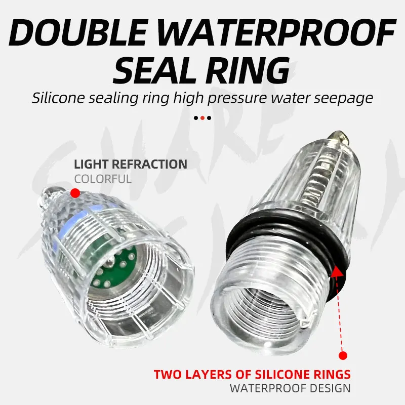 Luz LED subacuática pesca profundidad – Señuelo intermitente calamar - imagen 4