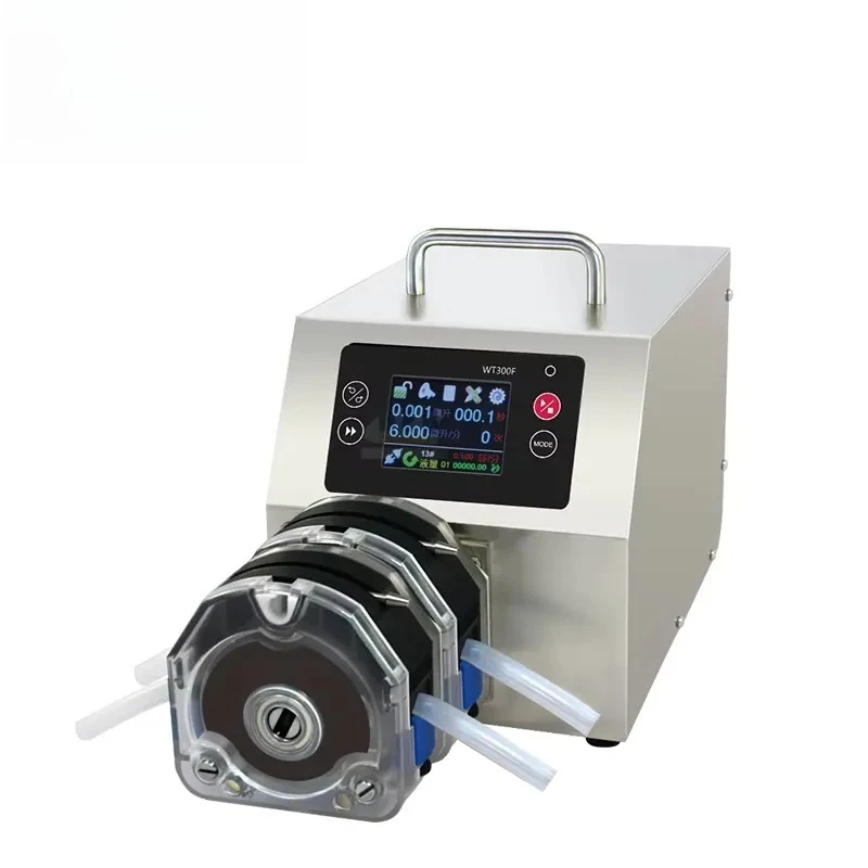 WT300F Industrial Peristaltic Pump, Large Flow Dispensing Hose Metering Pump for Lab & Factory