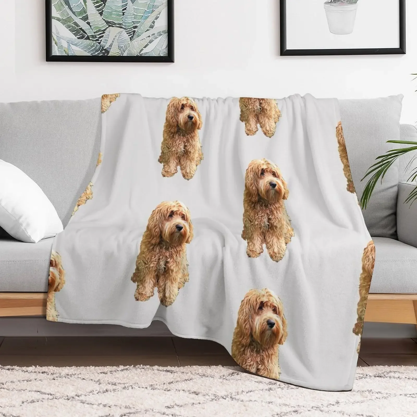 Cockapoo Cockerpoo Oh So Stylish! Throw Blanket Modern Design Soft Blanket for Home Decor