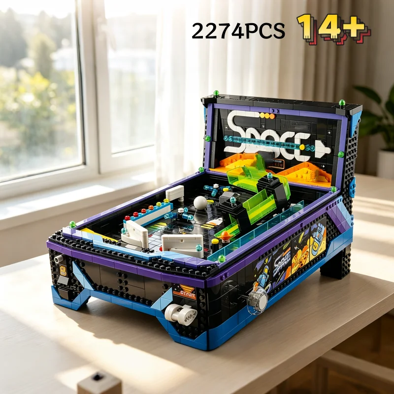 2026 New Model 2274PCS Model Arcade Pinball Machine Building Blocks Assembly Brick Toys Suitable For Adult Collection Gifts