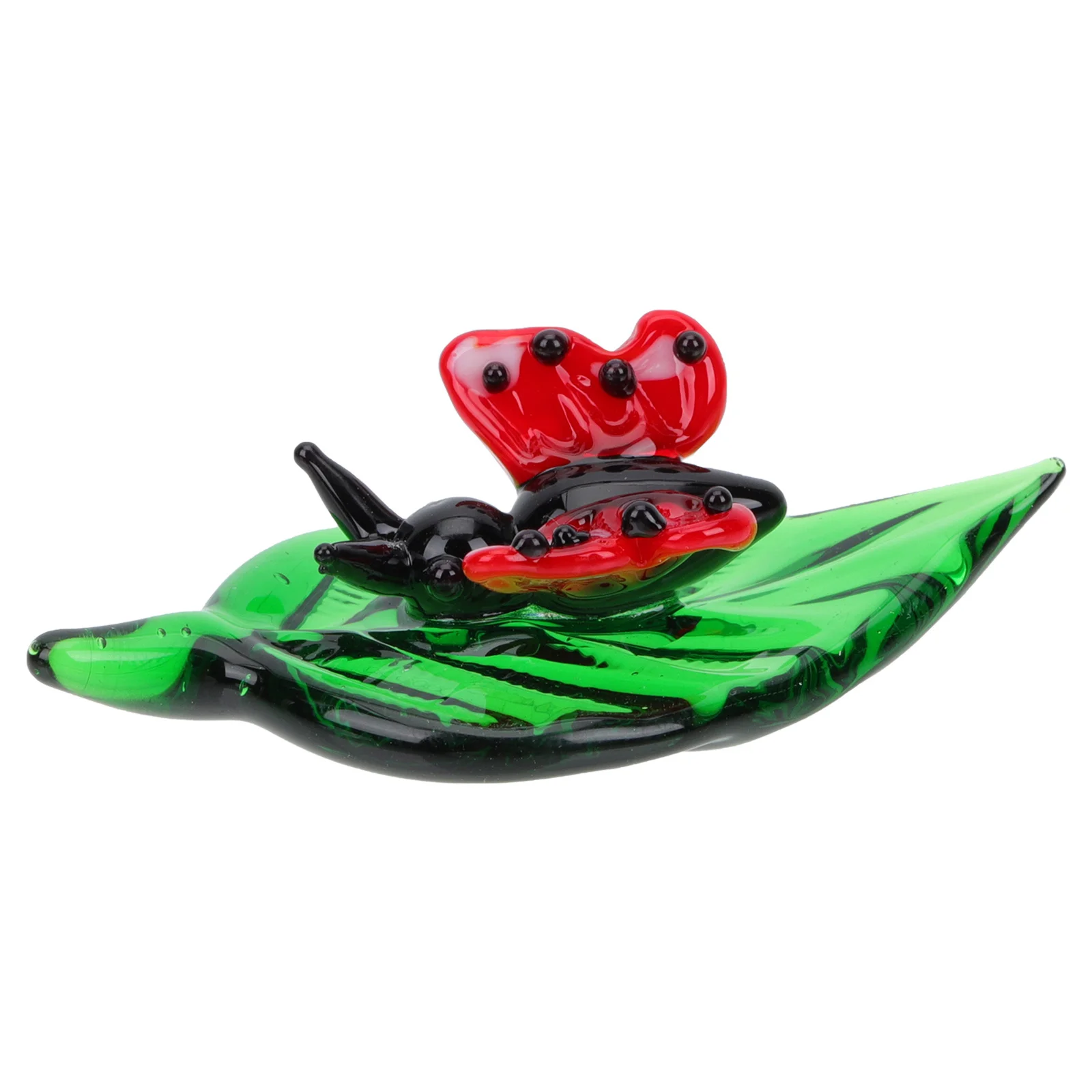 

Creative Colorful Butterfly Ornament Glass Desktop Decor Compact Size for Home Office Elegant Interior Adornment