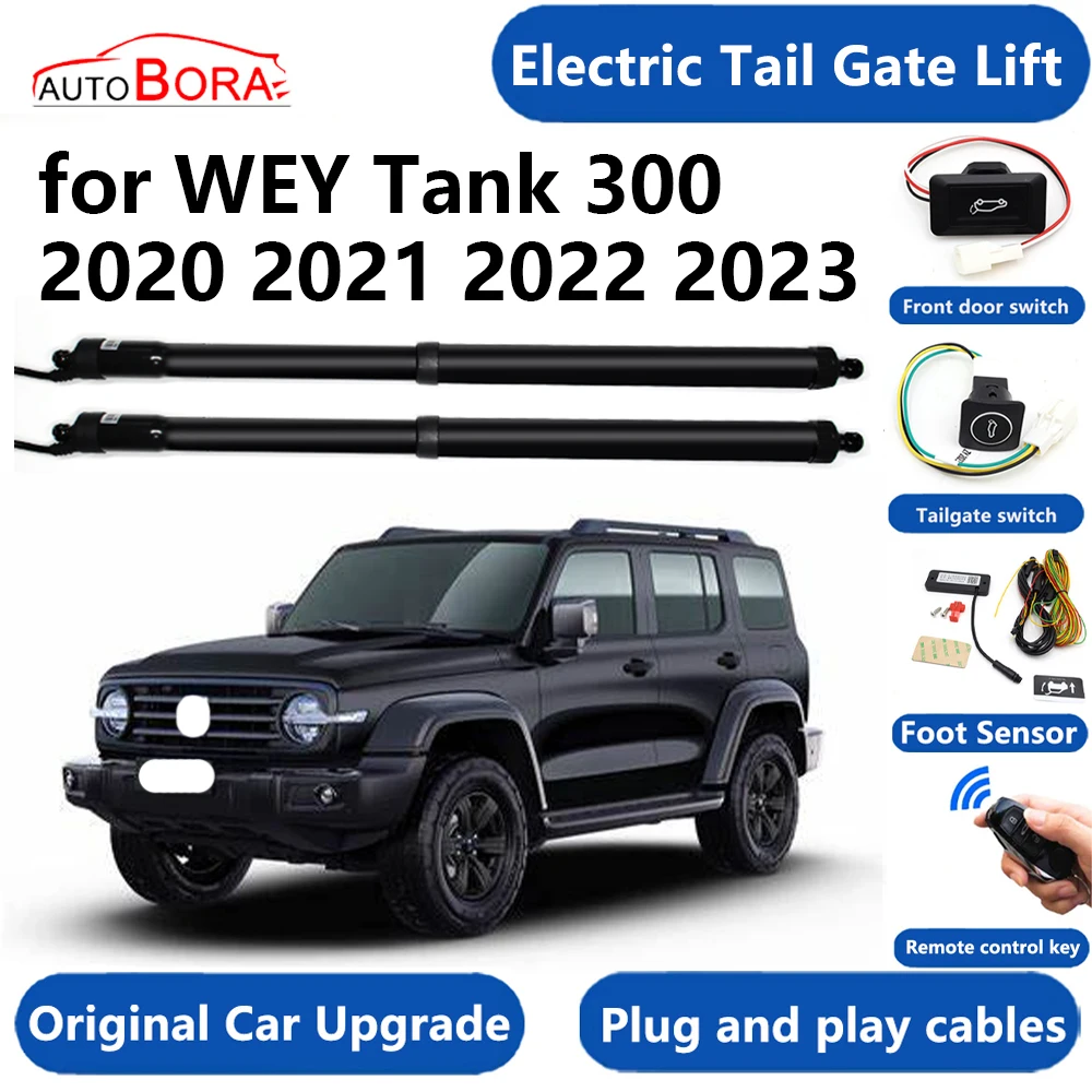 AutoBora Car Electric Tail Gate Lift System Power Liftgate Kit Auto Automatic Tailgate Opener for WEY Tank 300 2020~2023