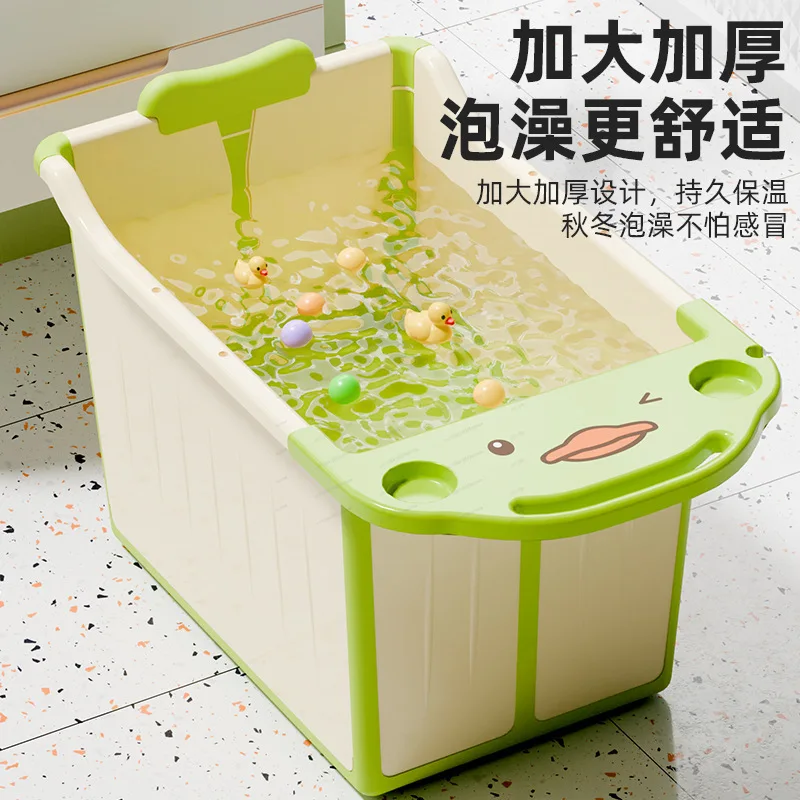 

Foldable No‑Installation Thickened Enlarged Baby Bathtub Swimming Tub for Infant Home Bathing Daily Use